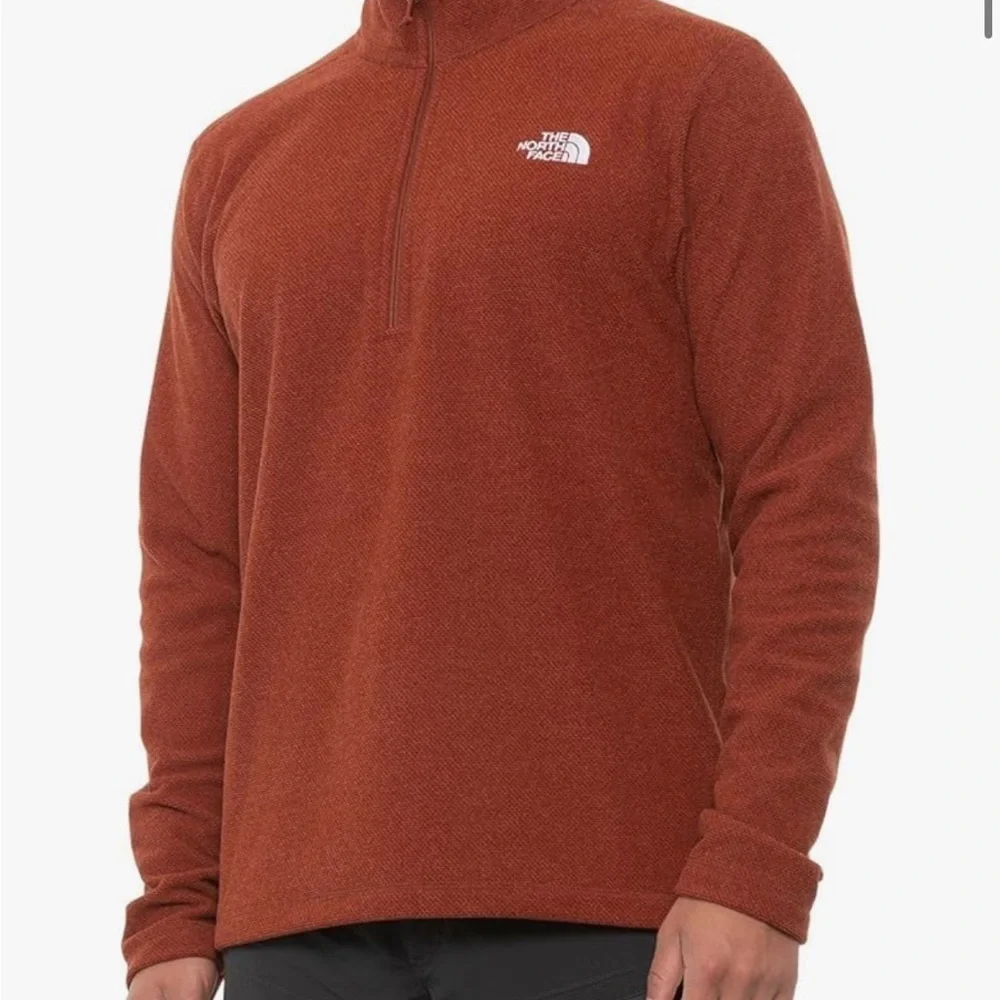 The North Face Men’s Cap Rock 1/4 Zip Pullover Sweatshirt, Brandy Brown, S